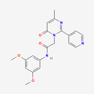 N-(3,5-dimethoxyphenyl)-2-(4-methyl-6-oxo-2-(pyridin-4-yl)pyrimidin-1(6H)-yl)acetamide