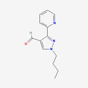 1-butyl-3-(pyridin-2-yl)-1H-pyrazole-4-carbaldehyde