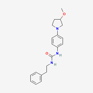 1-(4-(3-Methoxypyrrolidin-1-yl)phenyl)-3-phenethylurea