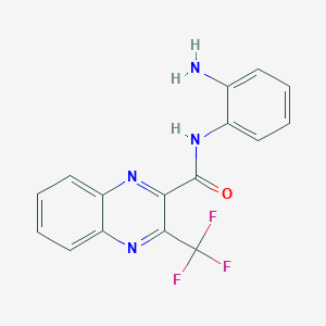 N-(2-aminophenyl)-3-(trifluoromethyl)-2-quinoxalinecarboxamide