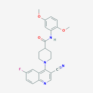 4-[2-(4-methoxyphenoxy)pyrimidin-5-yl]-N,N-dipropylbenzamide