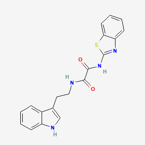 molecular formula C19H16N4O2S B2494034 N-(1,3-benzothiazol-2-yl)-N'-[2-(1H-indol-3-yl)ethyl]ethanediamide CAS No. 920229-86-3
