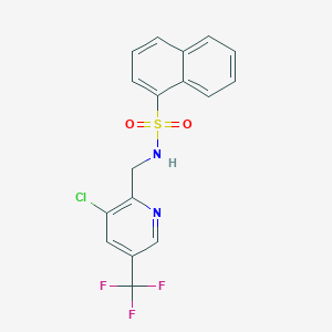 N-{[3-chloro-5-(trifluoromethyl)pyridin-2-yl]methyl}naphthalene-1-sulfonamide