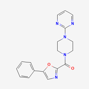 (5-Phenyloxazol-2-yl)(4-(pyrimidin-2-yl)piperazin-1-yl)methanone