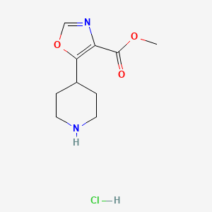 Methyl 5-piperidin-4-yl-1,3-oxazole-4-carboxylate;hydrochloride