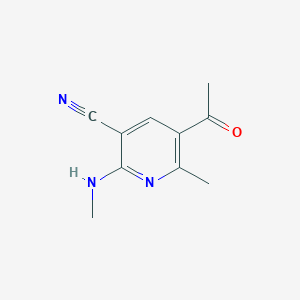 5-Acetyl-6-methyl-2-(methylamino)nicotinonitrile