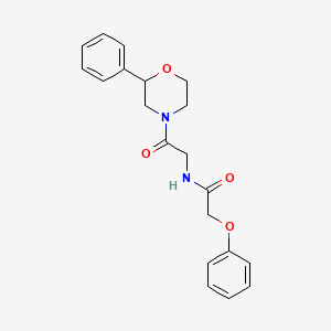 molecular formula C20H22N2O4 B2494093 N-[2-oxo-2-(2-phenylmorpholin-4-yl)ethyl]-2-phenoxyacetamide CAS No. 953946-95-7