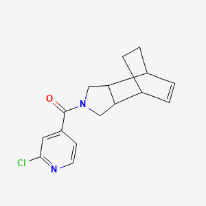 molecular formula C16H17ClN2O B2494136 4-(2-Chloropyridine-4-carbonyl)-4-azatricyclo[5.2.2.0,2,6]undec-8-ene CAS No. 2094542-80-8