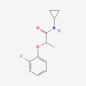 molecular formula C12H14FNO2 B2494240 N-cyclopropyl-2-(2-fluorophenoxy)propanamide CAS No. 1378311-31-9