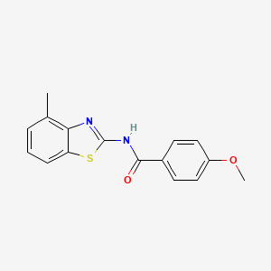4-methoxy-N-(4-methyl-1,3-benzothiazol-2-yl)benzamide