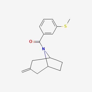 ((1R,5S)-3-methylene-8-azabicyclo[3.2.1]octan-8-yl)(3-(methylthio)phenyl)methanone