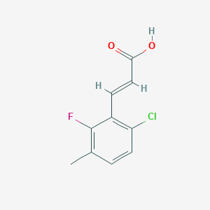 (E)-3-(6-Chloro-2-fluoro-3-methylphenyl)prop-2-enoic acid