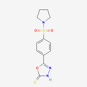 5-[4-(Pyrrolidine-1-sulfonyl)-phenyl]-[1,3,4]oxadiazole-2-thiol