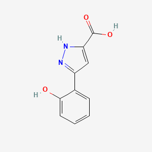 B2494285 3-(2-hydroxyphenyl)-1H-pyrazole-5-carboxylic acid CAS No. 1296272-87-1; 1877340-50-5; 46393-99-1