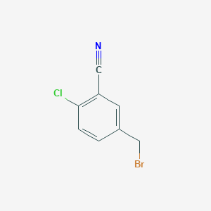 molecular formula C8H5BrClN B2494295 5-(Bromomethyl)-2-chlorobenzonitrile CAS No. 99613-64-6