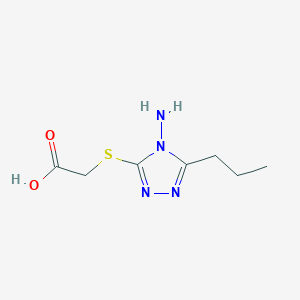 2-[(4-amino-5-propyl-4H-1,2,4-triazol-3-yl)sulfanyl]acetic acid