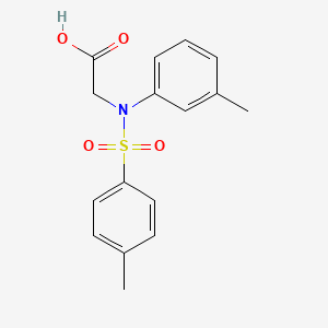 molecular formula C16H17NO4S B2494351 N-(3-methylphenyl)-N-[(4-methylphenyl)sulfonyl]glycine CAS No. 353502-14-4