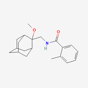 molecular formula C20H27NO2 B2494367 N-[(2-methoxyadamantan-2-yl)methyl]-2-methylbenzamide CAS No. 1797716-58-5
