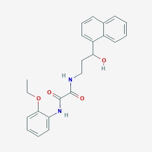 molecular formula C23H24N2O4 B2494389 N'-(2-ethoxyphenyl)-N-[3-hydroxy-3-(naphthalen-1-yl)propyl]ethanediamide CAS No. 1421517-33-0
