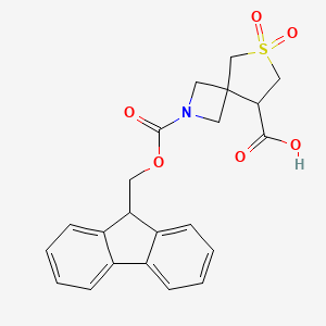 B2494426 2-{[(9H-fluoren-9-yl)methoxy]carbonyl}-6,6-dioxo-6lambda6-thia-2-azaspiro[3.4]octane-8-carboxylic acid CAS No. 2138194-65-5