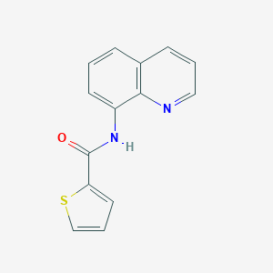 molecular formula C14H10N2OS B249443 N-(quinolin-8-yl)thiophene-2-carboxamide 