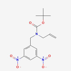 molecular formula C15H19N3O6 B2494515 Tert-butyl allyl(3,5-dinitrobenzyl)carbamate CAS No. 2009210-29-9