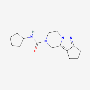 N-cyclopentyl-3,4,8,9-tetrahydro-1H-cyclopenta[3,4]pyrazolo[1,5-a]pyrazine-2(7H)-carboxamide