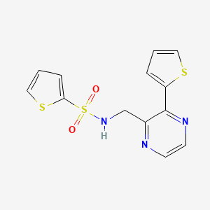N-((3-(thiophen-2-yl)pyrazin-2-yl)methyl)thiophene-2-sulfonamide