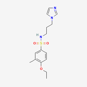 [(4-Ethoxy-3-methylphenyl)sulfonyl](3-imidazolylpropyl)amine