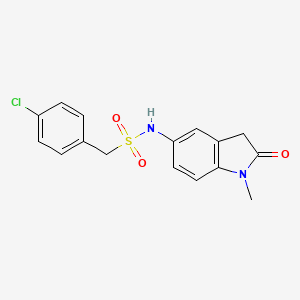 1-(4-chlorophenyl)-N-(1-methyl-2-oxoindolin-5-yl)methanesulfonamide