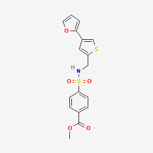Methyl 4-({[4-(furan-2-yl)thiophen-2-yl]methyl}sulfamoyl)benzoate