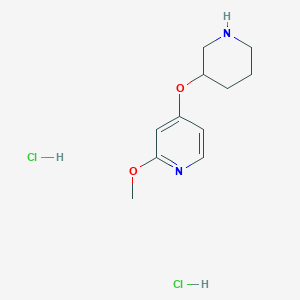 2-Methoxy-4-(piperidin-3-yloxy)pyridinedihydrochloride