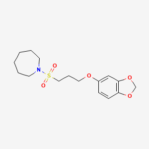 1-((3-(Benzo[d][1,3]dioxol-5-yloxy)propyl)sulfonyl)azepane