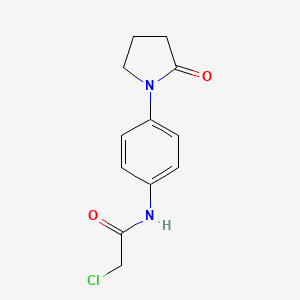 2-chloro-N-[4-(2-oxopyrrolidin-1-yl)phenyl]acetamide