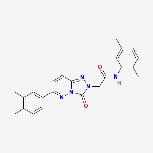 molecular formula C23H23N5O2 B2494667 N-(2,5-dimethylphenyl)-2-[6-(3,4-dimethylphenyl)-3-oxo-2H,3H-[1,2,4]triazolo[4,3-b]pyridazin-2-yl]acetamide CAS No. 1251604-06-4