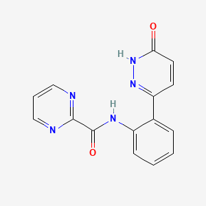 N-(2-(6-oxo-1,6-dihydropyridazin-3-yl)phenyl)pyrimidine-2-carboxamide