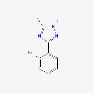 molecular formula C9H8BrN3 B2494697 3-(2-bromophenyl)-5-methyl-4H-1,2,4-triazole CAS No. 1094653-15-2