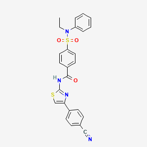 B2494761 N-[4-(4-cyanophenyl)-1,3-thiazol-2-yl]-4-[ethyl(phenyl)sulfamoyl]benzamide CAS No. 864939-26-4