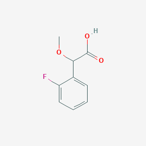 molecular formula C9H9FO3 B2494890 2-(2-Fluorophenyl)-2-methoxyacetic acid CAS No. 103441-02-7