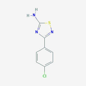 molecular formula C8H6ClN3S B024949 3-(4-Chlorophenyl)-1,2,4-thiadiazol-5-amine CAS No. 19922-07-7