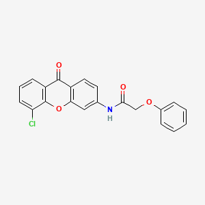 molecular formula C21H14ClNO4 B2494910 N-(5-chloro-9-oxo-9H-xanthen-3-yl)-2-phenoxyacetamide CAS No. 886150-62-5