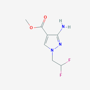 methyl 3-amino-1-(2,2-difluoroethyl)-1H-pyrazole-4-carboxylate
