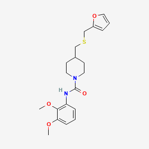 N-(2,3-dimethoxyphenyl)-4-(((furan-2-ylmethyl)thio)methyl)piperidine-1-carboxamide
