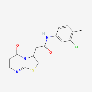 N-(3-chloro-4-methylphenyl)-2-(5-oxo-3,5-dihydro-2H-thiazolo[3,2-a]pyrimidin-3-yl)acetamide
