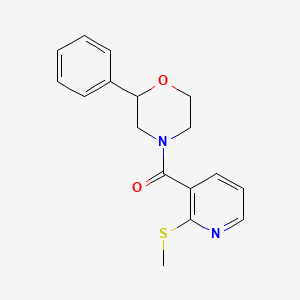 (2-(Methylthio)pyridin-3-yl)(2-phenylmorpholino)methanone