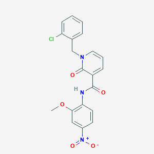 1-(2-chlorobenzyl)-N-(2-methoxy-4-nitrophenyl)-2-oxo-1,2-dihydropyridine-3-carboxamide