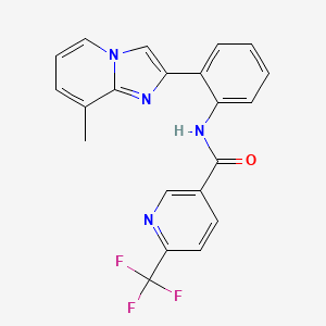 N-(2-(8-methylimidazo[1,2-a]pyridin-2-yl)phenyl)-6-(trifluoromethyl)nicotinamide