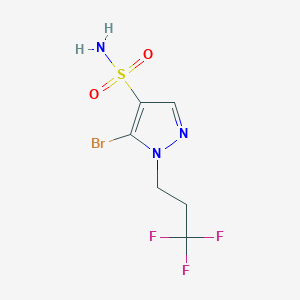 5-Bromo-1-(3,3,3-trifluoropropyl)pyrazole-4-sulfonamide