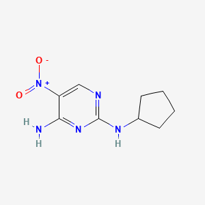 N2-cyclopentyl-5-nitropyrimidine-2,4-diamine