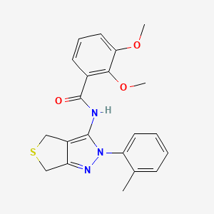 2,3-dimethoxy-N-[2-(2-methylphenyl)-4,6-dihydrothieno[3,4-c]pyrazol-3-yl]benzamide